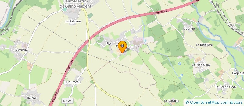 localisation de l'entreprise EARL LA FERME DE LA MICHE AUX MOINES  SAINT-MARTIN-DE-SAINT-MAIXENT