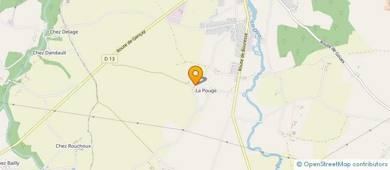 localisation de l'entreprise EARL LA FERME DE LA POUGE à VERRIERES