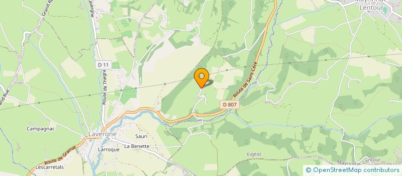 localisation de l'entreprise EARL LA FERME DE MESPEIL à LAVERGNE