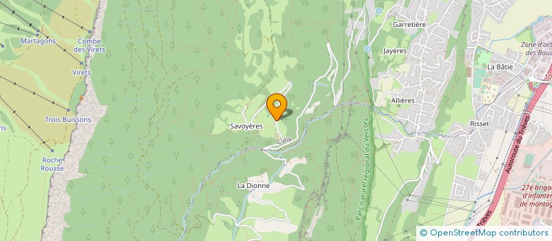 localisation de l'entreprise EARL LA FERME DE SAVOYERES  CLAIX