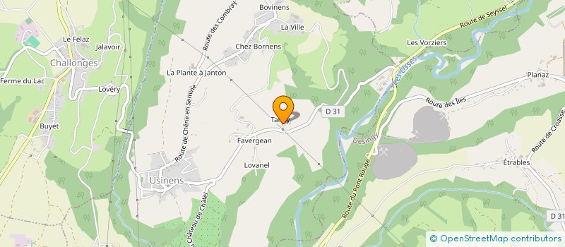 localisation de l'entreprise EARL LA FERME DE TANAY  USINENS