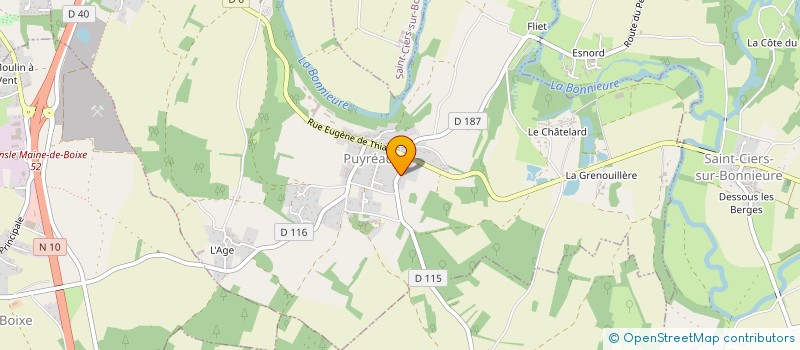 localisation de l'entreprise EARL LA FERME DE VERVANT à PUYREAUX