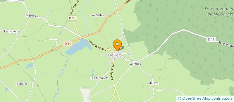 localisation de l'entreprise EARL LA FERME DE VILLARS  NOYANT D'ALLIER