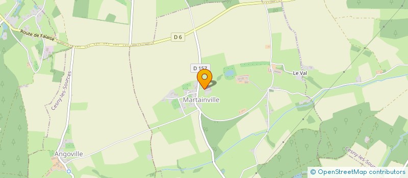 localisation de l'entreprise EARL LA FERME DES CEDRES  MARTAINVILLE