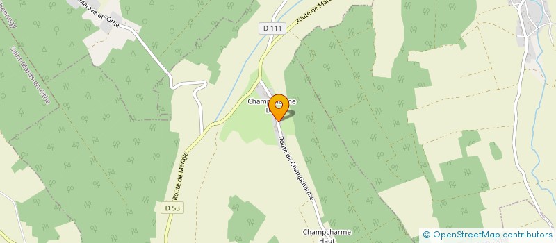 localisation de l'entreprise EARL LA FERME DES CHARMES  MARAYE-EN-OTHE