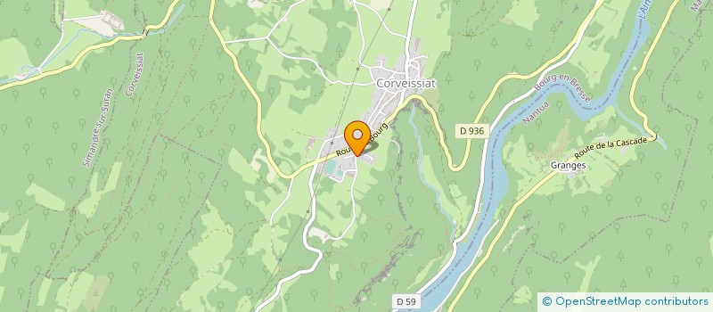 localisation de l'entreprise EARL LA FERME DES COMBETTES  CORVEISSIAT