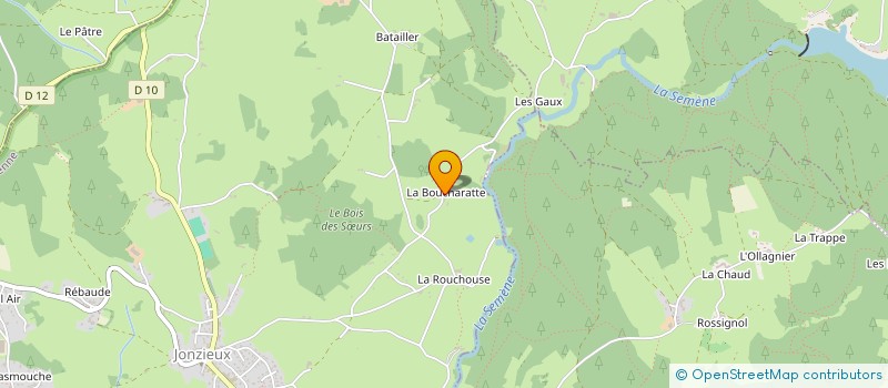 localisation de l'entreprise EARL LA FERME DES FROMENTINES  JONZIEUX