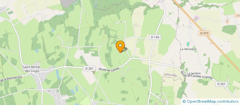 localisation de l'entreprise EARL LA FERME DES LOUPS à JULLOUVILLE