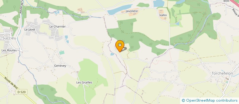 localisation de l'entreprise EARL LA FERME DES QUATRE VENTS  SAINT-VICTOR-DE-CESSIEU