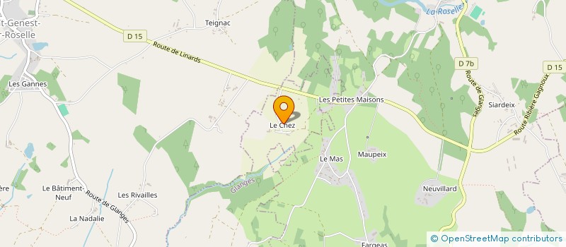 localisation de l'entreprise EARL LA FERME DES ROUCEL à GLANGES