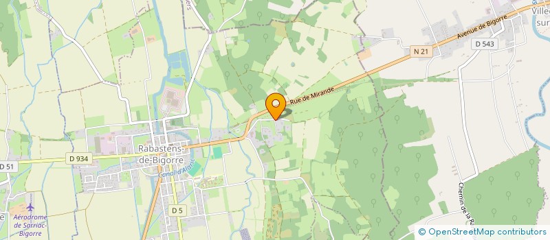 localisation de l'entreprise EARL LA FERME DU BONHEUR  RABASTENS-DE-BIGORRE