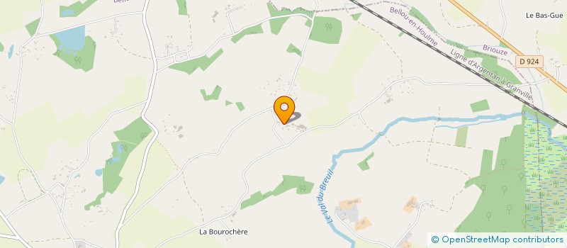 localisation de l'entreprise EARL LA FERME DU BREUIL à BELLOU-EN-HOULME