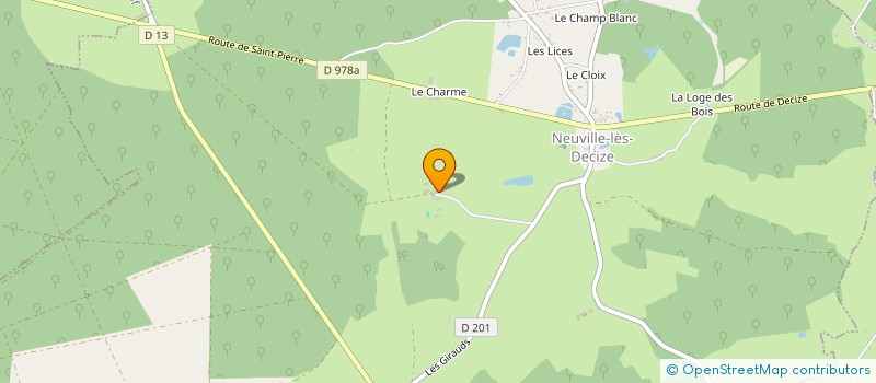 localisation de l'entreprise EARL LA FERME DU CREUSET à NEUVILLE-LES-DECIZE