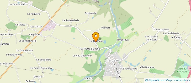 localisation de l'entreprise EARL LA FERME DU DOMAINE  CHEMILLE-EN-ANJOU