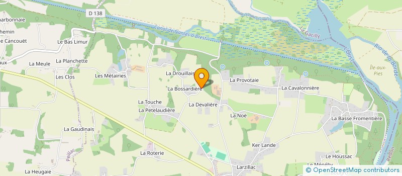 localisation de l'entreprise EARL LA FERME DU GOULET  RIEUX