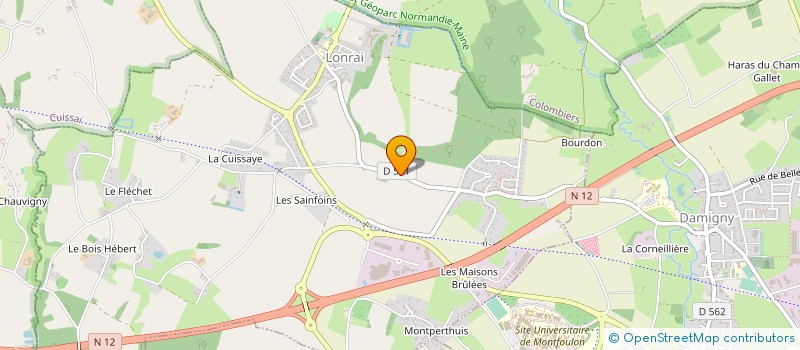 localisation de l'entreprise EARL LA FERME DU HAMEL à LONRAI