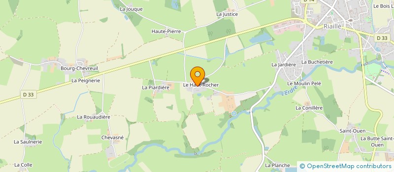 localisation de l'entreprise EARL LA FERME DU HAUT ROCHER à RIAILLE
