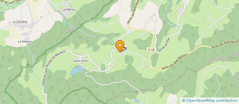 localisation de l'entreprise EARL LA FERME DU LAYA  MERLAS