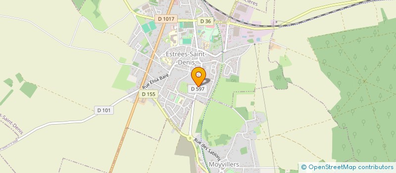 localisation de l'entreprise EARL LA FERME DU MOULIN DES HAIES  ESTREES-SAINT-DENIS