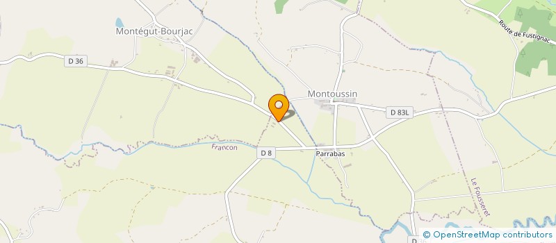 localisation de l'entreprise EARL LA FERME DU PEUPLIER  FRANCON