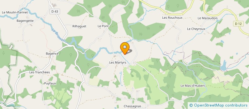 localisation de l'entreprise EARL LA FERME DU PUY LARCY à LA CROISILLE-SUR-BRIANCE