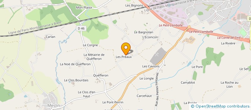 localisation de l'entreprise EARL LA FERME DU VAL à NOYAL