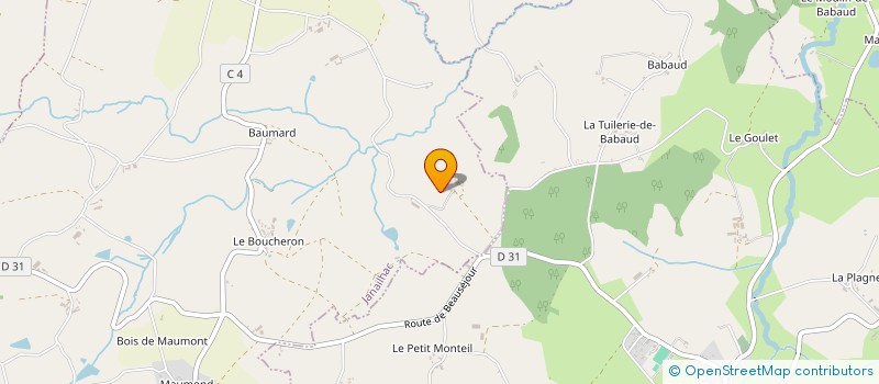 localisation de l'entreprise EARL LA FERME DU VIVANT à JANAILHAC