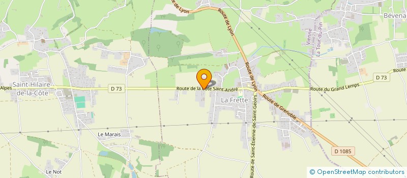 localisation de l'entreprise EARL LA FERME MEZINOIZE  LA FRETTE