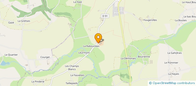 localisation de l'entreprise EARL LA FERME NEUVE à BAZOUGES-LA-PEROUSE