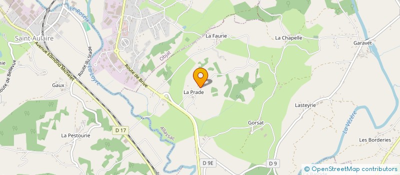 localisation de l'entreprise EARL LA FLEUR DE LAIT à ALLASSAC