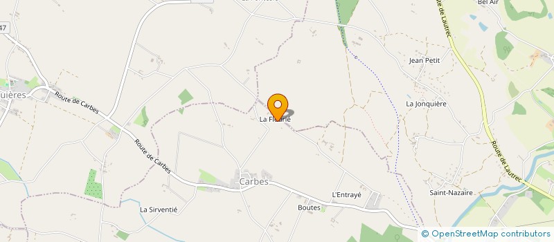 localisation de l'entreprise EARL LA FLEURIE  CARBES