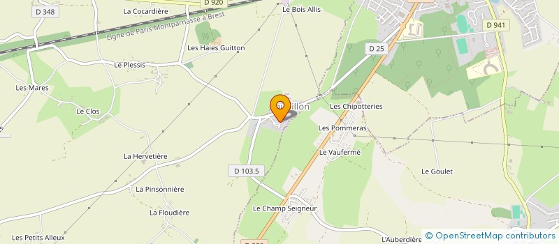 localisation de l'entreprise EARL LA FLOUDIERE à VAUPILLON