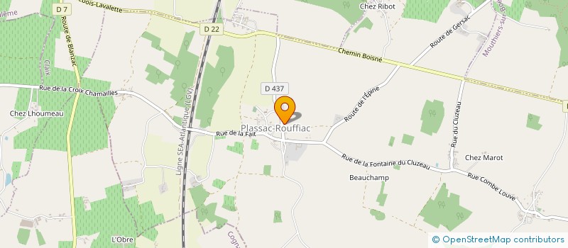 localisation de l'entreprise EARL LA FONT DE BUSSAC à VAL DES VIGNES