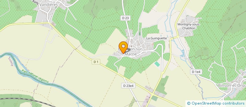 localisation de l'entreprise EARL LA FONTINETTE  CHATILLON-SUR-MARNE