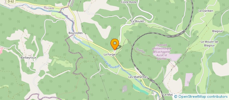 localisation de l'entreprise EARL LA FORGE GOURMANDE à LACHAPELLE-AUZAC