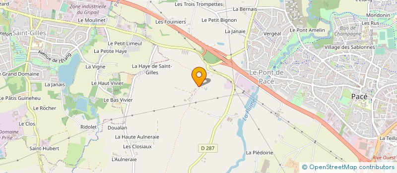 localisation de l'entreprise EARL LA FOSSE à PACE