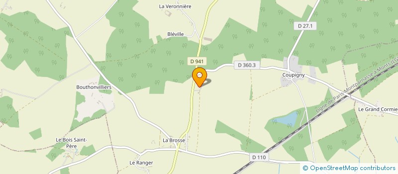 localisation de l'entreprise EARL LA FOSSE AUX BICHES à DANGEAU