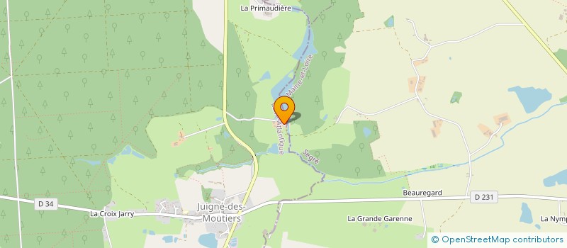 localisation de l'entreprise EARL LA FOUCAUDAIS à PETIT-AUVERNE
