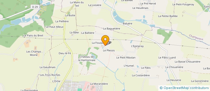 localisation de l'entreprise EARL LA FOUQUETIERE  SAINT-JEAN-SUR-VILAINE