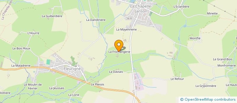 localisation de l'entreprise EARL LA FROMANGERIE à LA CHAPELLE FLEURIGNE