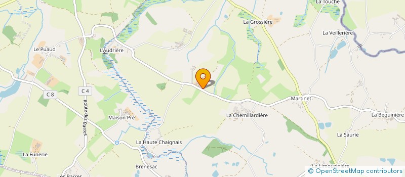 localisation de l'entreprise EARL LA FROMENTIERE à SAINT-MESMIN