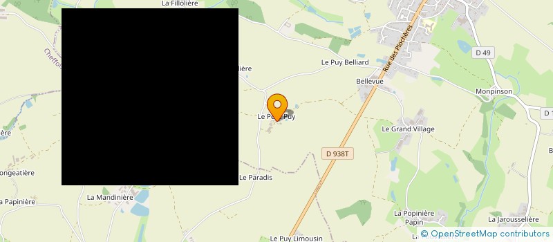 localisation de l'entreprise EARL LA FROMENTINIERE à SAINT-PIERRE-DU-CHEMIN