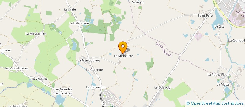 localisation de l'entreprise EARL LA GACHERE à MONTAIGU-VENDEE