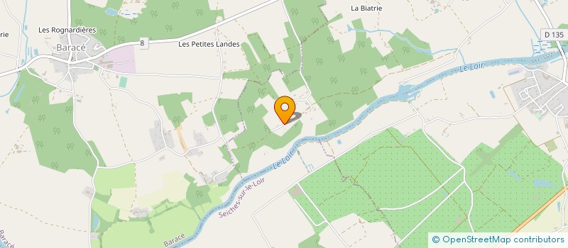 localisation de l'entreprise EARL LA GARDIERE  HUILLE-LEZIGNE