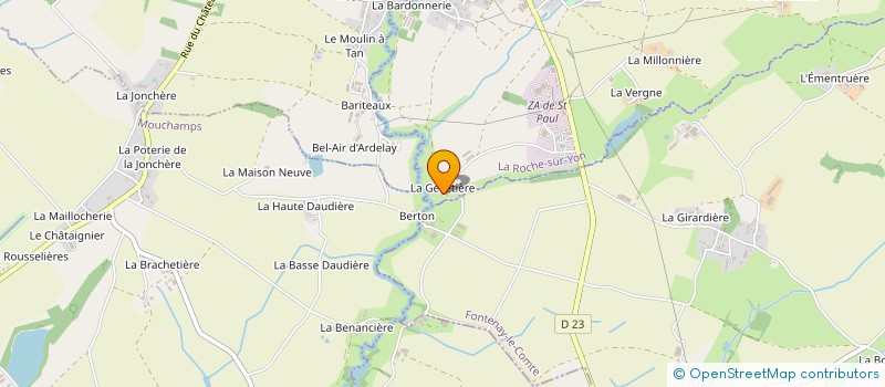 localisation de l'entreprise EARL LA GELLETIERE  SAINT-PAUL-EN-PAREDS