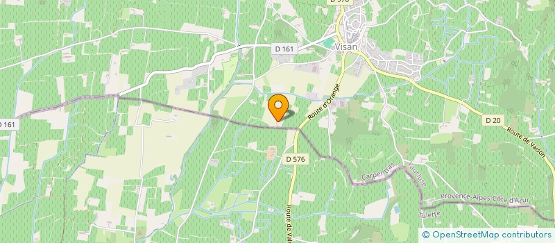 localisation de l'entreprise EARL LA GENESTIERE  VISAN