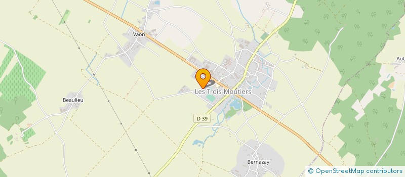 localisation de l'entreprise EARL LA GIDELLE à LES TROIS MOUTIERS
