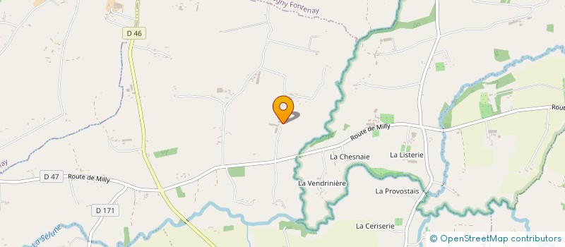 localisation de l'entreprise EARL LA GLORIERE à MORTAIN-BOCAGE
