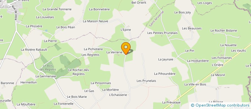localisation de l'entreprise EARL LA GODRIE à SAINT-M'HERVE