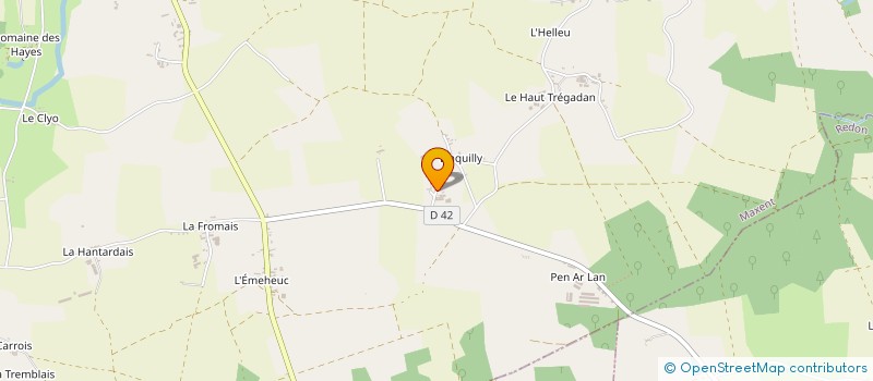 localisation de l'entreprise EARL LA GOUPILLAIS  MAXENT